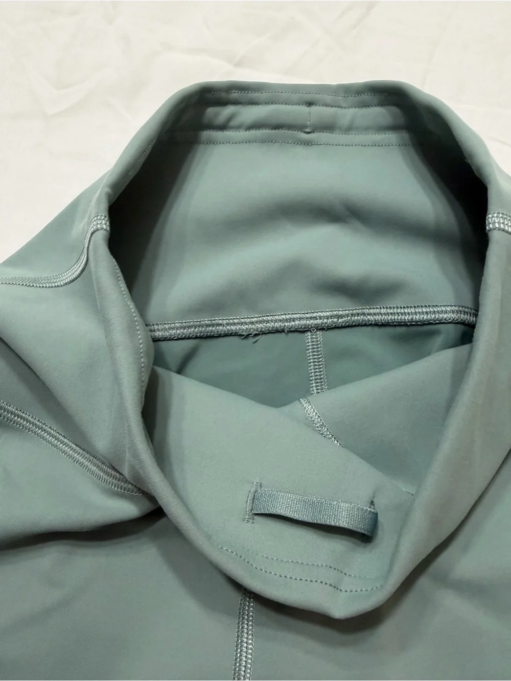 High-Waist Sage Green Bike Shorts - Lululemon Style 4 004